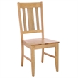 Safavieh Roswitha  Wood Slat Back Side Chair in Light Oak