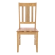 Safavieh Roswitha  Wood Slat Back Side Chair in Light Oak