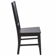 Safavieh Roswitha Wood Slat Back Side Chair in Black