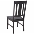 Safavieh Roswitha Wood Slat Back Side Chair in Black