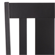 Safavieh Roswitha Wood Slat Back Side Chair in Black