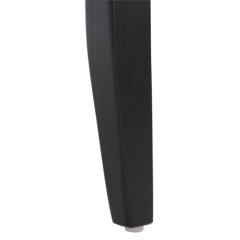 Safavieh Roswitha Wood Slat Back Side Chair in Black