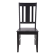 Safavieh Roswitha Wood Slat Back Side Chair in Black