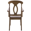 Safavieh Hannelore Wood Arm Chair in Dark Oak