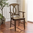 Safavieh Hannelore Wood Arm Chair in Dark Oak