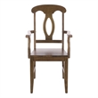 Safavieh Hannelore Wood Arm Chair in Dark Oak