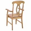 Safavieh Hannelore Wood Arm Chair in Light Oak