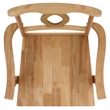 Safavieh Hannelore Wood Arm Chair in Light Oak
