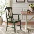 Safavieh Hannelore Wood Arm Chair in Green