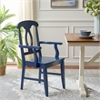Safavieh Hannelore Wood Arm Chair in Blue