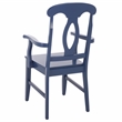 Safavieh Hannelore Wood Arm Chair in Blue