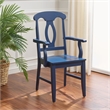 Safavieh Hannelore Wood Arm Chair in Blue