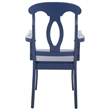 Safavieh Hannelore Wood Arm Chair in Blue