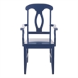 Safavieh Hannelore Wood Arm Chair in Blue