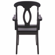 Safavieh Hannelore Wood Arm Chair in Black