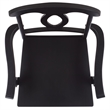 Safavieh Hannelore Wood Arm Chair in Black