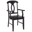 Safavieh Hannelore Wood Arm Chair in Black