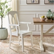 Safavieh Hannelore Wood Arm Chair in White