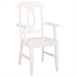 Safavieh Hannelore Wood Arm Chair in White