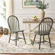 Safavieh Camden Wood Spindle Dining Chair in Green
