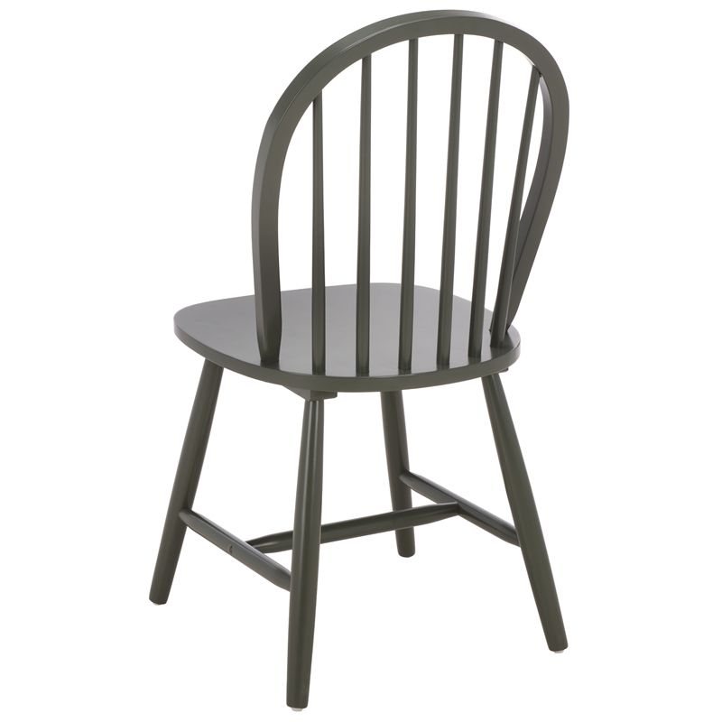 Safavieh Camden Wood Spindle Dining Chair in Green