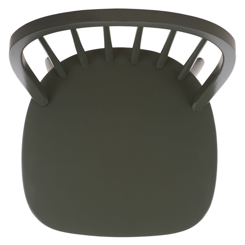 Safavieh Camden Wood Spindle Dining Chair in Green