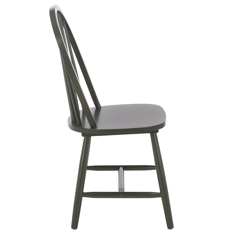 Safavieh Camden Wood Spindle Dining Chair in Green
