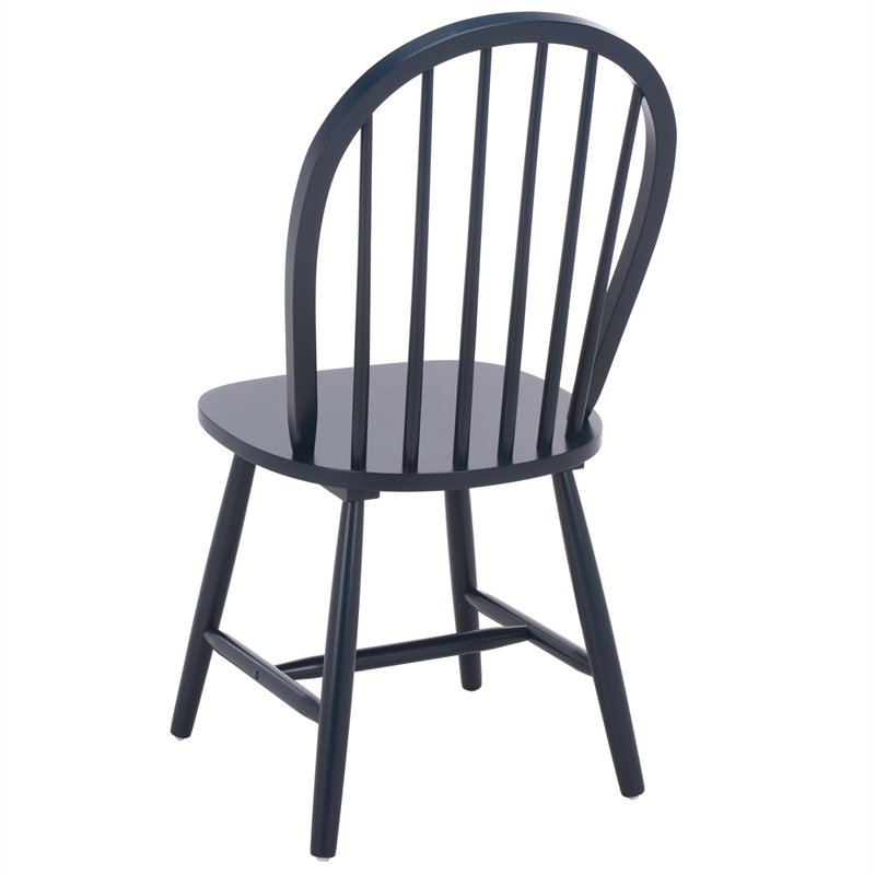 Safavieh Camden Wood Spindle Dining Chair in Navy
