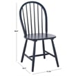Safavieh Camden Wood Spindle Dining Chair in Navy