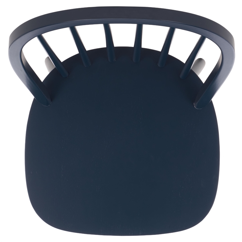 Safavieh Camden Wood Spindle Dining Chair in Navy