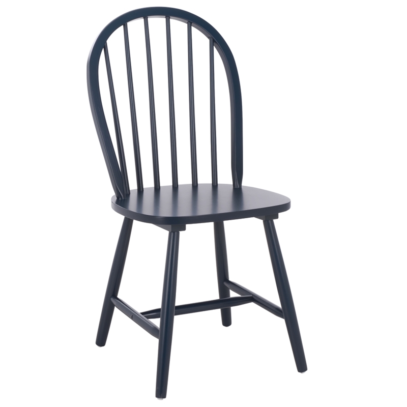Safavieh Camden Wood Spindle Dining Chair in Navy