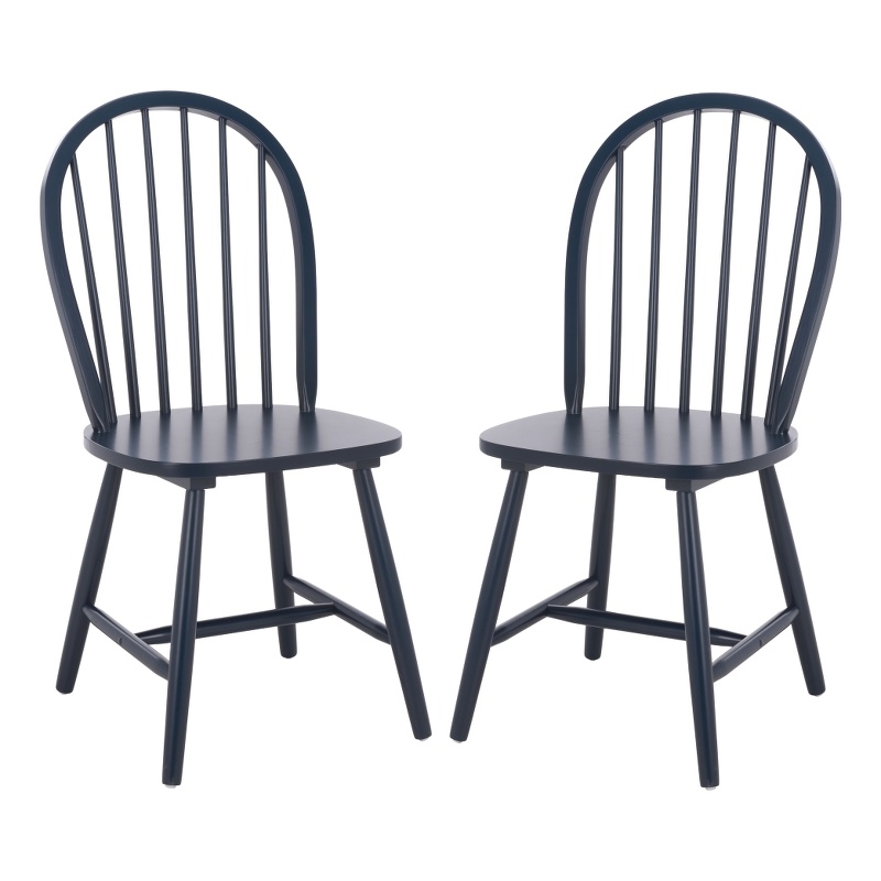 Safavieh Camden Wood Spindle Dining Chair in Navy