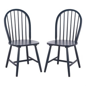 Safavieh Camden Wood Spindle Dining Chair in Navy