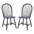 Safavieh Camden Wood Spindle Dining Chair in Navy