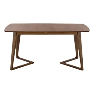 Safavieh Alissa Extendable Wood Dining Table  in Walnut
