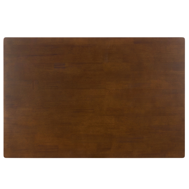 Safavieh Amelin Wood Dining Table in Walnut