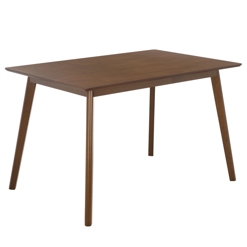 Safavieh Amelin Wood Dining Table in Walnut