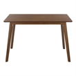 Safavieh Amelin Wood Dining Table in Walnut
