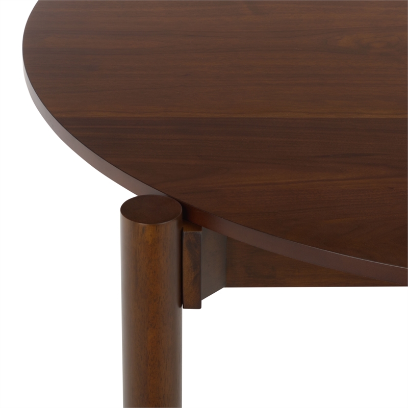 Safavieh Naomina Wood Dining Table in Walnut