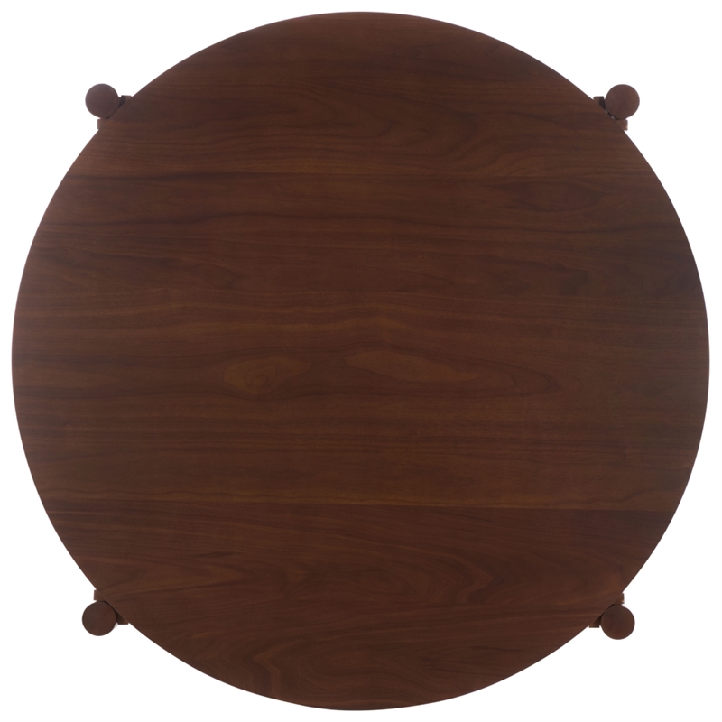 Safavieh Naomina Wood Dining Table in Walnut