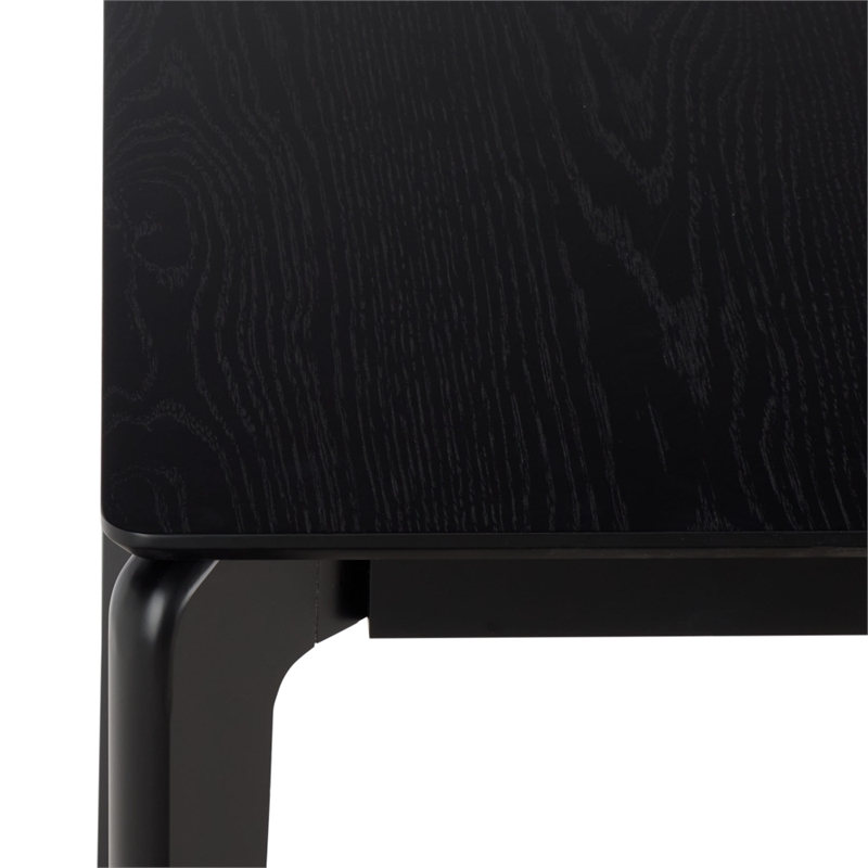 Safavieh Hammis Extendable Wood Dining Table in Black