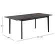 Safavieh Hammis Extendable Wood Dining Table in Black