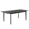 Safavieh Hammis Extendable Wood Dining Table in Black