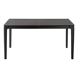 Safavieh Hammis Extendable Wood Dining Table in Black