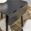 Safavieh Damarius Wood Drop Leaf Table in Black