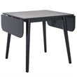 Safavieh Damarius Wood Drop Leaf Table in Black