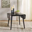 Safavieh Damarius Wood Drop Leaf Table in Black