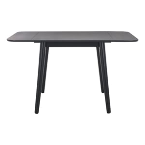 Safavieh Damarius Wood Drop Leaf Table in Black