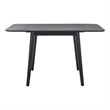 Safavieh Damarius Wood Drop Leaf Table in Black