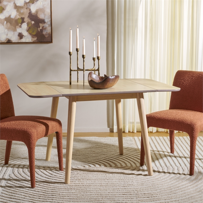 Safavieh Damarius Wood Drop Leaf Table in White